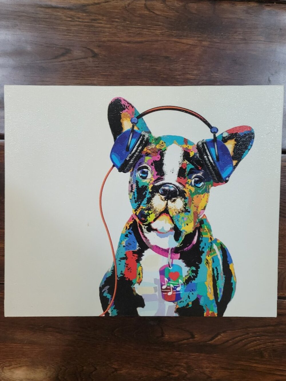 French Bulldog Multi Color Canvas Artwork